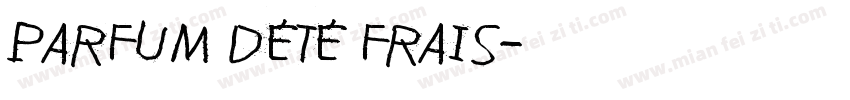 parfum dété frais字体转换